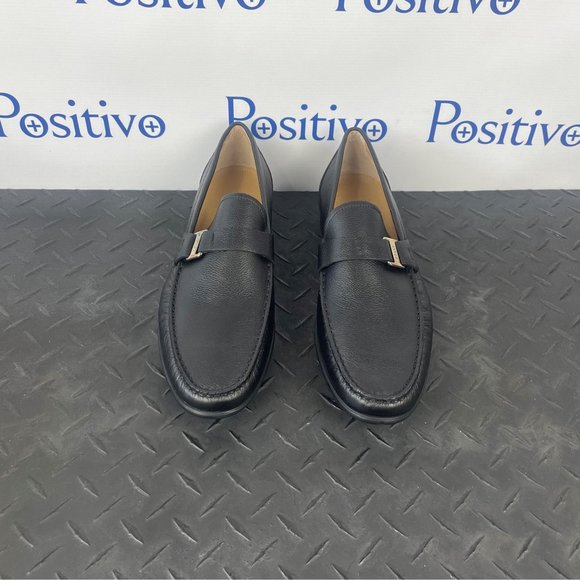 Bally Colbar Black Leather Loafers US 12 - Picture 3 of 8